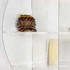 Estante de carteira branca design moderno Gio, made in Italy Viadurini