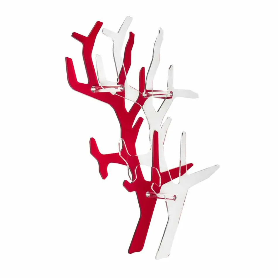 Wallcover design contemporâneo vermelho para Carol, made in Italy Viadurini