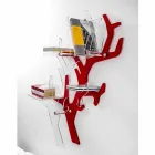 Wallcover design contemporâneo vermelho para Carol, made in Italy Viadurini