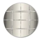 Estante de parede redonda em acrílico dourado ou prateado fabricado na Itália - Lizzy Viadurini