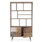 Estante Sala em Madeira Mango e Portas Recicladas Homemotion - Auriel Viadurini