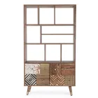 Estante Sala em Madeira Mango e Portas Recicladas Homemotion - Auriel Viadurini