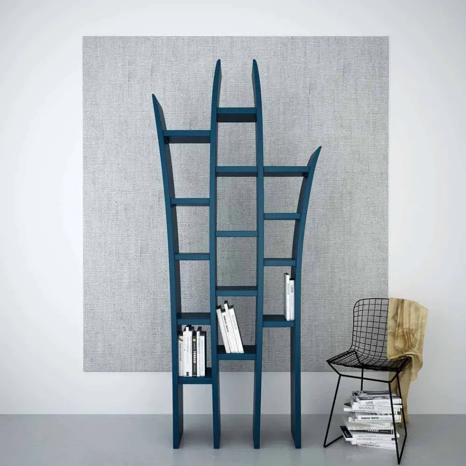 biblioteca de piso design moderno Herba Made in Italy Viadurini