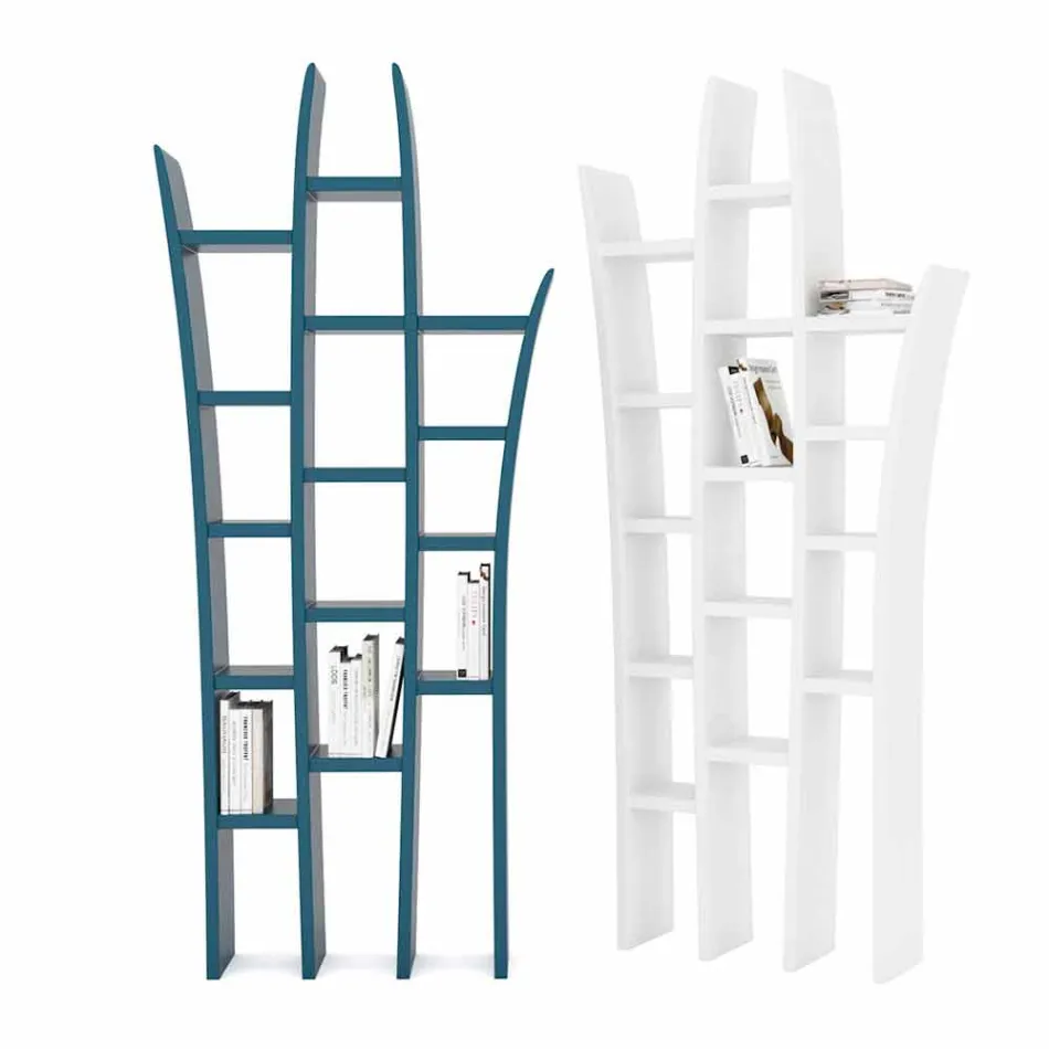 biblioteca de piso design moderno Herba Made in Italy Viadurini