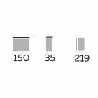 Estante Design Piso em Madeira com Tampo em Grés Made in Italy - Aspide Viadurini