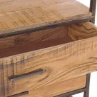 Estante de Piso Estilo Industrial em Aço e Madeira Homemotion - Zompo Viadurini