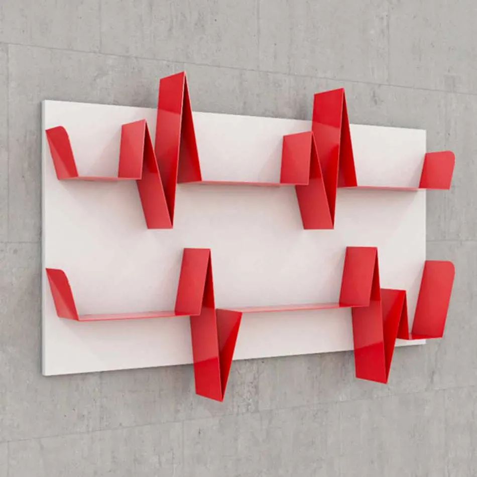 Biblioteca Design Battikuore 130x87 (2 prateleiras) Mabele Viadurini