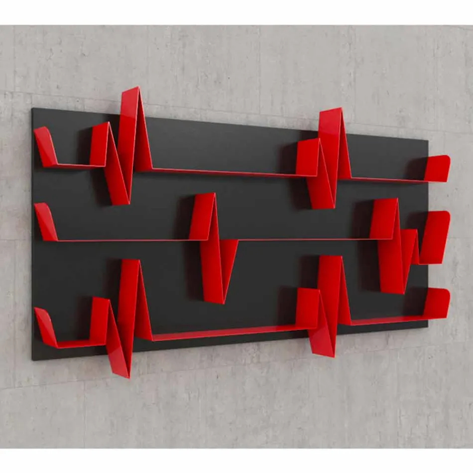 Biblioteca Design Battikuore 186x101 (3 prateleiras) Mabele Viadurini