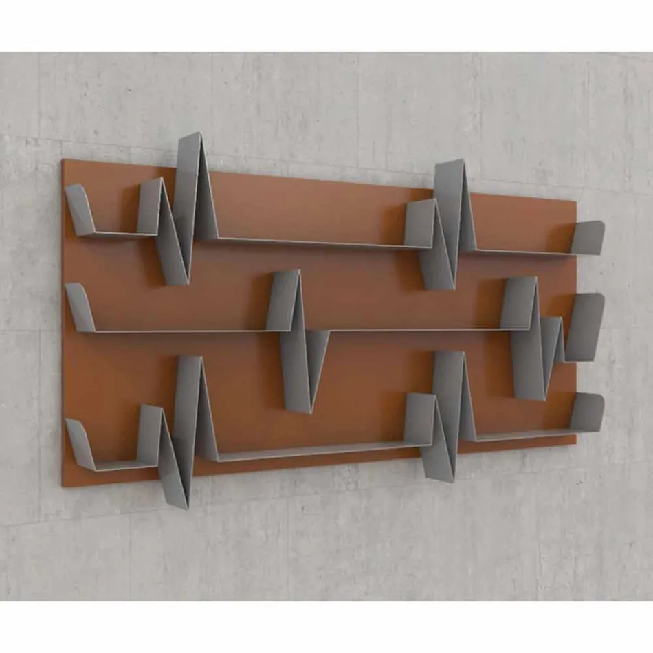 Biblioteca Design Battikuore 186x101 (3 prateleiras) Mabele Viadurini