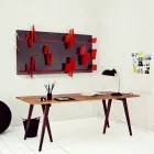 Biblioteca Design Battikuore 186x101 (3 prateleiras) Mabele Viadurini