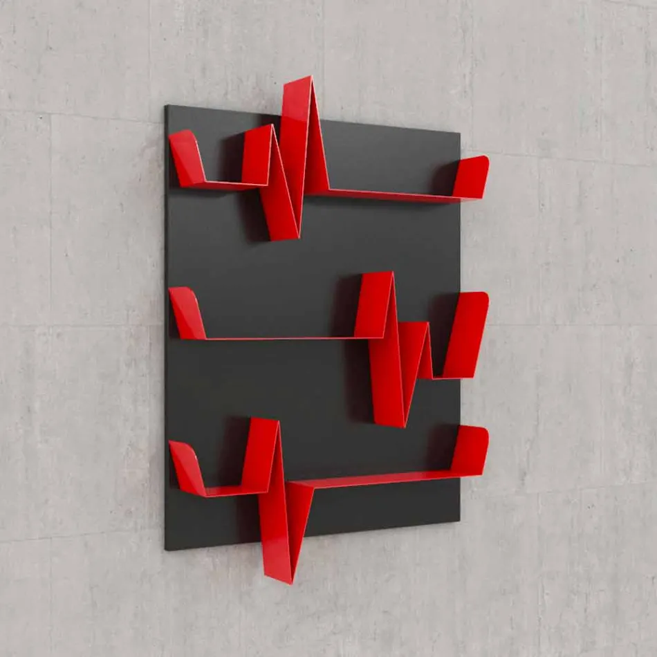 Biblioteca Design Battikuore 90x127 (3 prateleiras) Mabele Viadurini