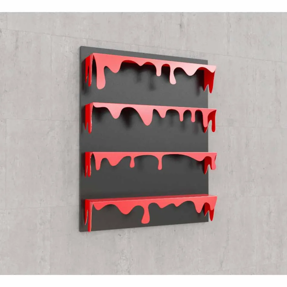 Biblioteca Design Kolata 90x110 (4 prateleiras) Mabele Viadurini