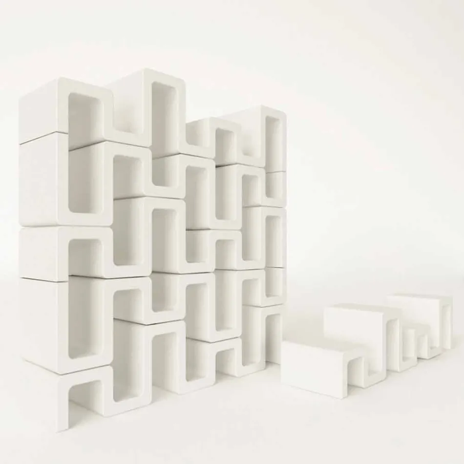 Biblioteca Design Moderno Sisma Made in Italy Viadurini