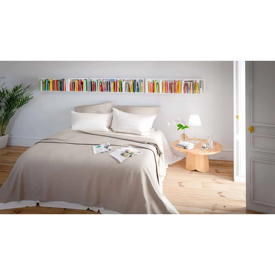 Estante de parede design moderno em metal branco fabricada na Itália - Bolívia Viadurini