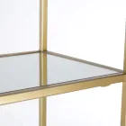 Estante independente em aço e vidro com design elegante - Noralea Viadurini