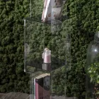 Estante Autoportante em Cristal Acrílico Transparente ou Fumado - Icaria Viadurini