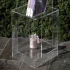 Estante Autoportante em Cristal Acrílico Transparente ou Fumado - Icaria Viadurini