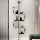 Estante de metal pintado com pés ajustáveis, fabricada na Itália - Fernanda Viadurini