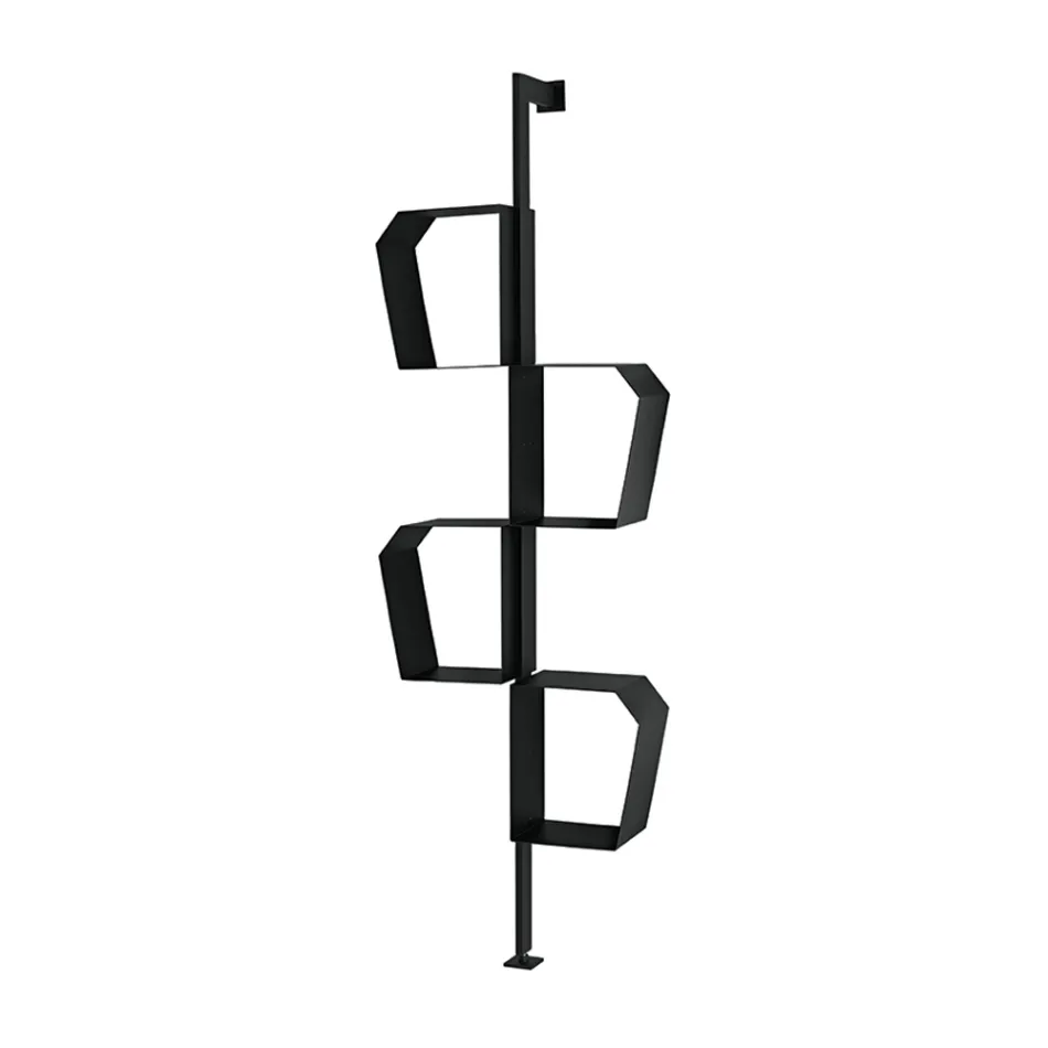 Estante de metal pintado com pés ajustáveis, fabricada na Itália - Fernanda Viadurini