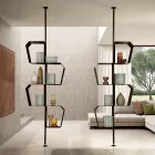 Estante de metal pintado com pés ajustáveis, fabricada na Itália - Fernanda Viadurini