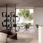 Estante de metal pintado com pés ajustáveis, fabricada na Itália - Fernanda Viadurini