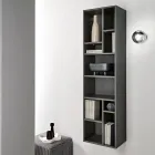 Estante vertical em vários acabamentos, fabricada na Itália - Siviglia Viadurini
