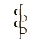 Estante vertical Fatima em metal pintado com pés ajustáveis. Viadurini