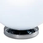 Luminária de mesa Isotta em vidro e metal, disponível em dois tamanhos, fabricada na Itália. Viadurini