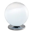 Luminária de mesa Isotta em vidro e metal, disponível em dois tamanhos, fabricada na Itália. Viadurini