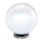 Luminária de mesa Isotta em vidro e metal, disponível em dois tamanhos, fabricada na Itália. Viadurini