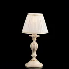 Abajur de madeira com cúpula fabricada na Itália para decoração de interiores - Milão Viadurini