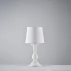 Abajur de madeira com cúpula fabricada na Itália para decoração de interiores - Siena Viadurini