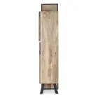 Aparador 2 Portas 2 Gavetas em Madeira Manga e Aço Homemotion - Signorino Viadurini