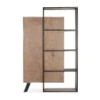 Aparador 2 Portas 2 Gavetas em Madeira Manga e Aço Homemotion - Signorino Viadurini