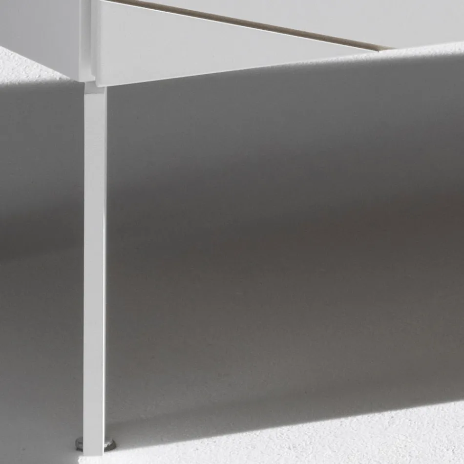 Aparador com 3 portas em aglomerado de madeira pintada - Ariete Viadurini