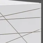 Aparador com 3 portas em aglomerado de madeira pintada - Ariete Viadurini