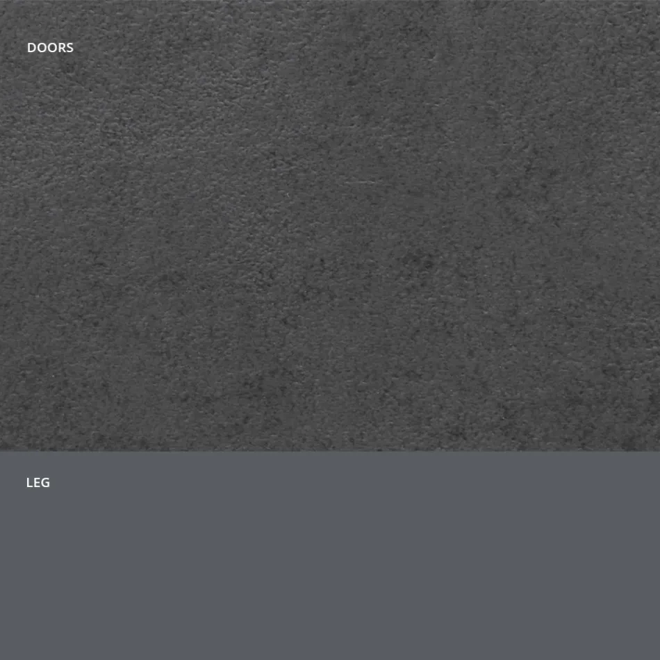 Aparador com portas laminadas HPL efeito pedra fabricadas na Itália - Fiorenza Viadurini