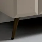 Aparador de interiores com 2 portas xadrez, fabricado na Itália - Elisabetta Viadurini