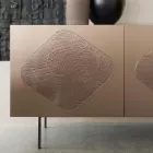 Aparador de sala com pastilhas de vidro coordenadas Made in Italy - Palma Viadurini