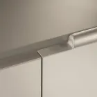 Aparador de Sala com 3 Portas em Acabamento Níquel Fabricado na Itália - Foglio Viadurini