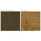 Aparador de sala com 4 portas em acabamento carvalho atado country - uniforme Viadurini