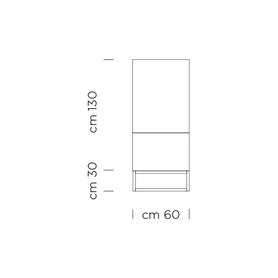 Aparador de sala em madeira de abeto folheada Made in Italy - Salerno Viadurini