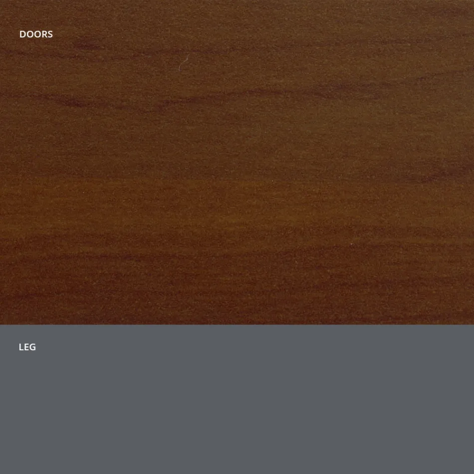 Aparador de sala em madeira mate e laminado HPL Made in Italy - Fiorenza Viadurini