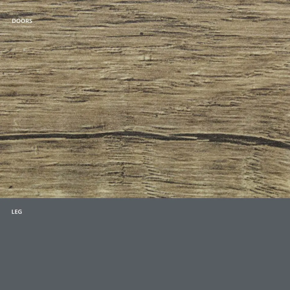 Aparador de sala em madeira mate e laminado HPL Made in Italy - Fiorenza Viadurini