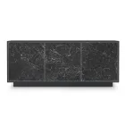 Aparador em Madeira Lacada com 2 ou 3 Portas Cerâmicas Made in Italy - Fiorenza Viadurini