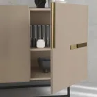 Madia em Melamina e Mdf com Inserções Laminadas Made in Italy - Gordita Viadurini