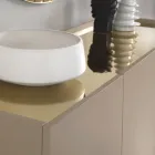 Madia em Melamina e Mdf com Inserções Laminadas Made in Italy - Gordita Viadurini