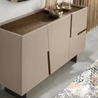 Madia em Melamina e Mdf com Inserções Laminadas Made in Italy - Gordita Viadurini