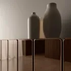 Aparador moderno de madeira com espelho e design elegante, fabricado na Itália - Ester Viadurini