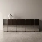 Aparador moderno de madeira com espelho e design elegante, fabricado na Itália - Ester Viadurini